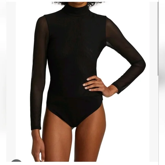 Alice + Olivia Clarinda Turtleneck Long Sleeve Bodysuit Size XL NWT $395 - Picture 6 of 16